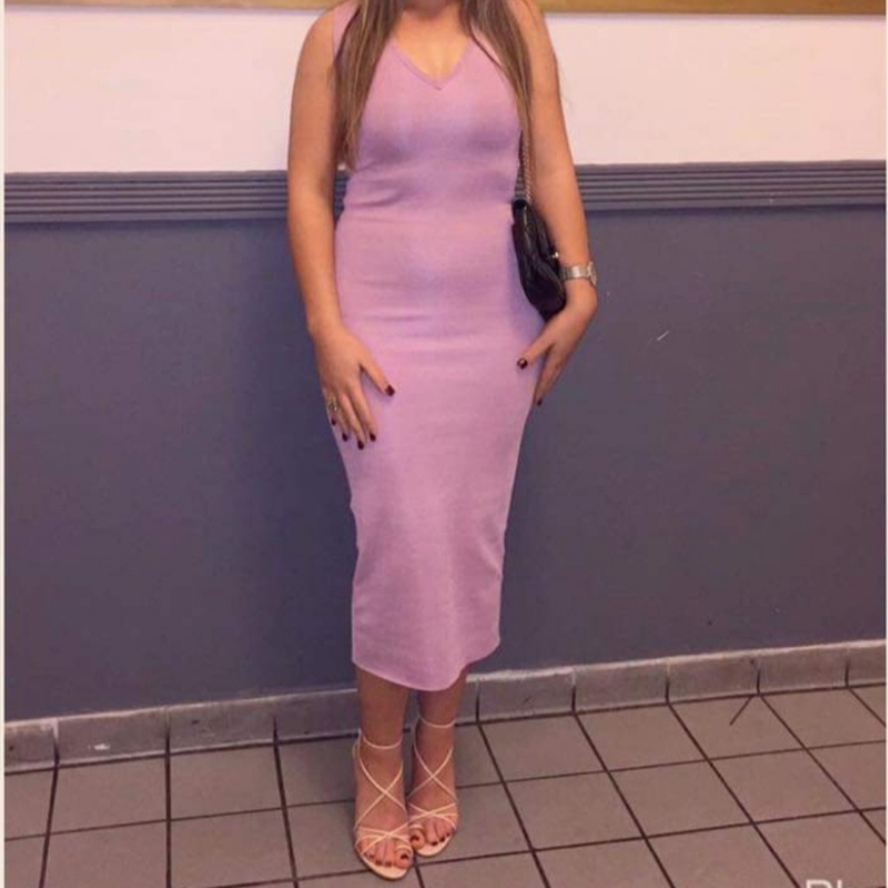 Pink bandage dress